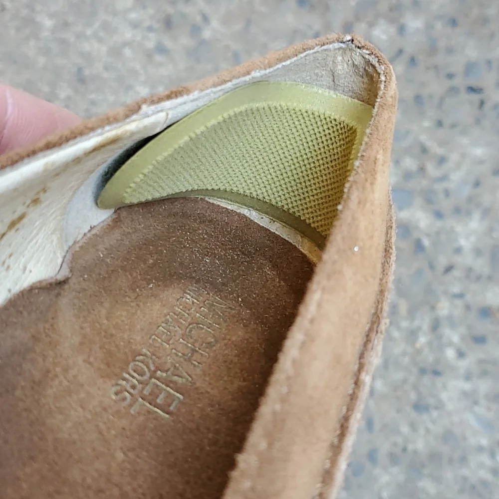 Michael Michael Kors brown suede loafer wedge